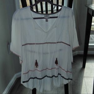 Oversized White Blouse